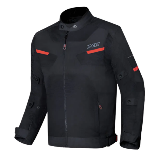 Jaqueta Breeze Preta e Vermelha  X11 